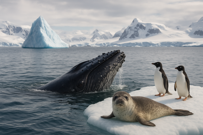 Giants of the Ice: A Sailor's Guide to the Whales, Seals, and Penguins of the Antarctic Peninsula